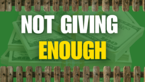 Not Giving Enough Money to Kids