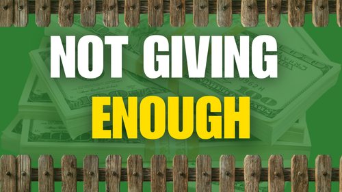 Not Giving Enough Money to Kids